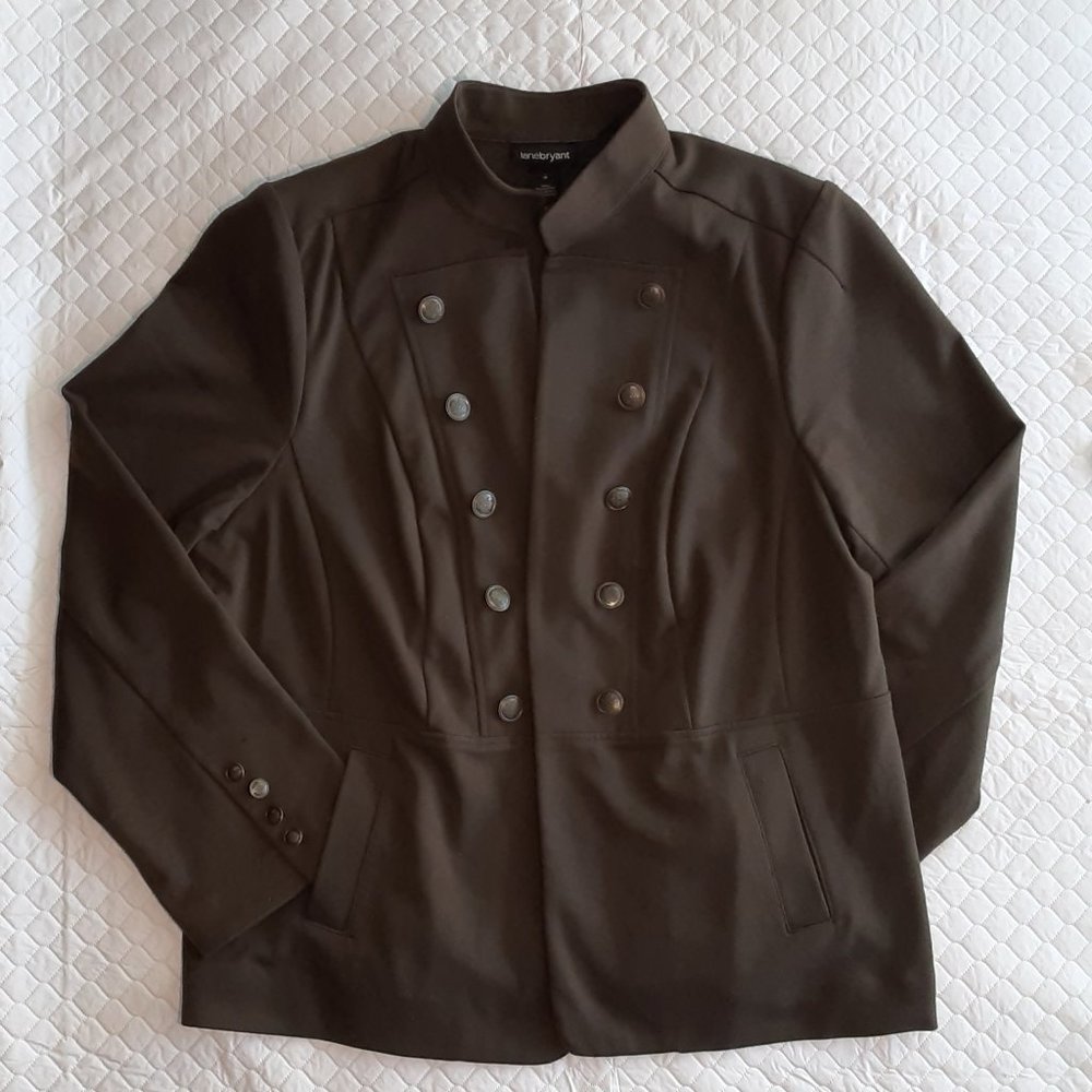Lane Bryant Olive Green Military Jacket size 18